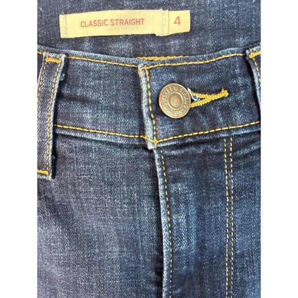 Levi’s women classic straight jeans in Cobalt Haze. Size 4 - Picture 4 of 8